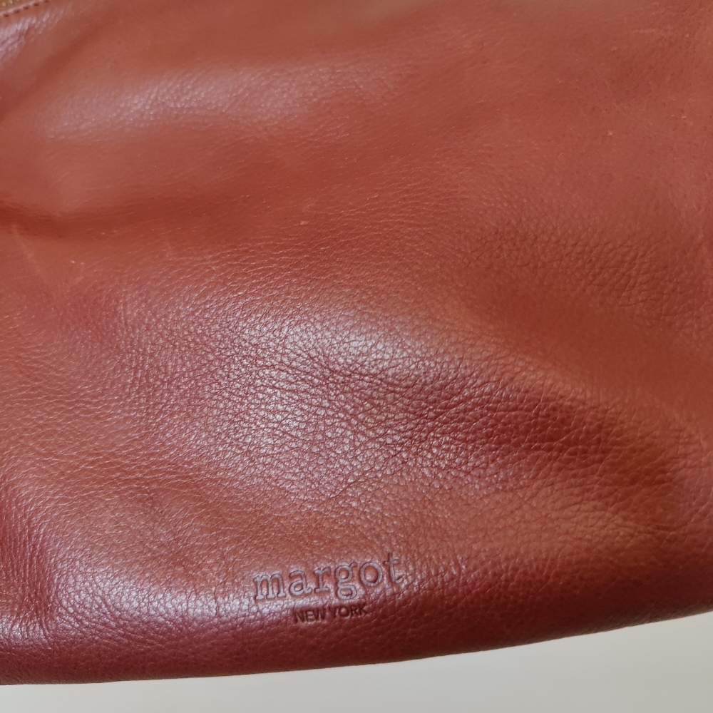 Margot Double Zip in Brandy Crossbody - Picture 2 of 9